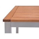 thumbnail of METRO PROFESSIONAL Tavolo da bistrot Lynx, alluminio/legno di eucalipto, 90 x 90 cm, quadrato, argento