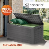 thumbnail of Casaria Auflagenbox Kissenbox Aufbewahrungsbox Woody Holzoptik Grau