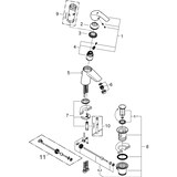 thumbnail of Miscelatore per lavabo grohe eurosmart new monocomando accessori bagno