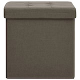 thumbnail of vidaXL Opbergkrukken inklapbaar 2 st kunstlinnen bruin