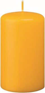 thumbnail of Kerzen Stumpenkerzen Gelb (Goldgelb), 150 x 80 mm, 4 Stück