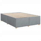 thumbnail of vidaXL Boxspringbett mit Matratze Hellgrau 140x190 cm Stoff