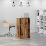 thumbnail of Bureau de réception vieux bois 55x50x103,5 cm bois d'ingénierie Modèle Vega Bureau