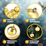 thumbnail of Casaria Weihnachtskugeln 54tlg. - gold
