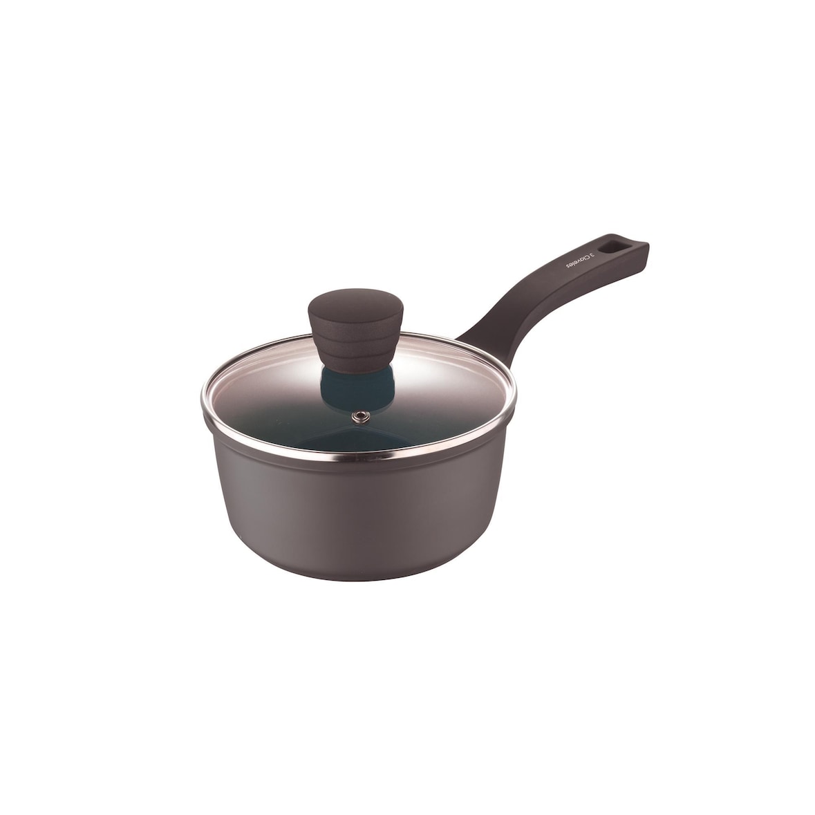 3claveles - 16cm diameter, 1,3 liter gegoten aluminium steelpan met deksel, antiaanbaklaag