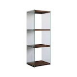 thumbnail of Dmora Bücherregal Dpersic, Büroregal, Mobiler Buchhalter, Bücherbrett, 40x35h120 cm, Nussbaum