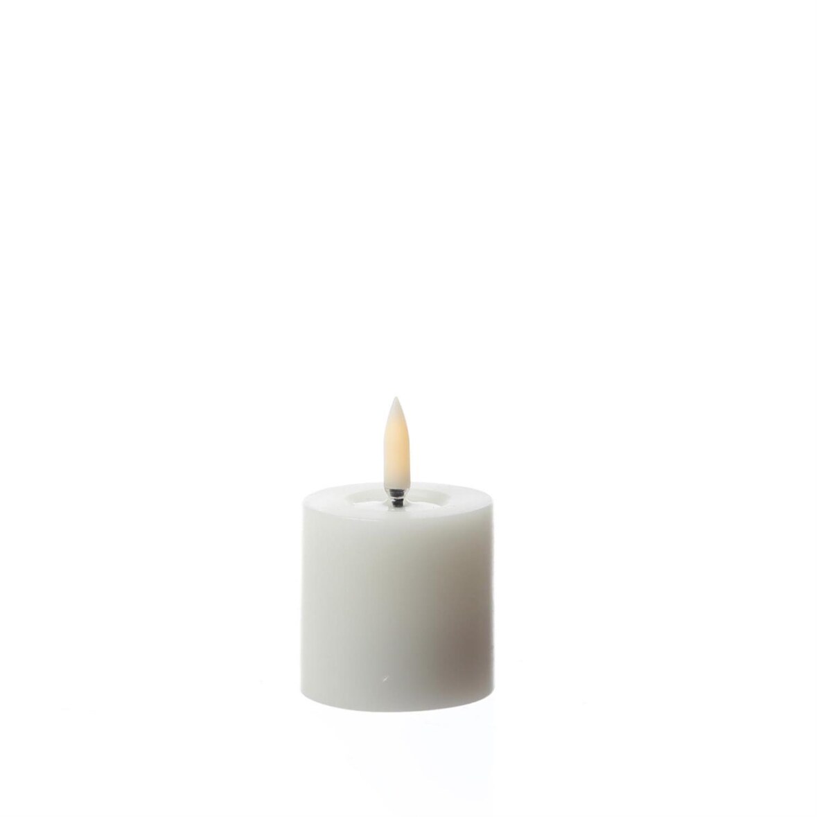 LED Mini Kerze Thea Uyuni Echtwachs Timer bis 400 Std. H: 4,5cm weiß