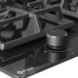 thumbnail of Wiggo WH-G935GR(B) - Inbouw Gaskookplaat met Wok - 90cm - Zwart Floatglas