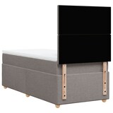 thumbnail of vidaXL Boxspringbett mit Matratze Taupe 90x190 cm Stoff