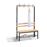 thumbnail of C+P Garderobenbank einseitig Basic, H1650xB1000xT400mm