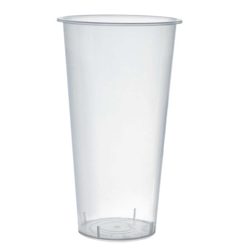 ECOLOMIQUE - 25 Pcs - Gobelet Bubble Tea Transparent - 580 ml, Hauteur: 155 mm - ECO294GBU600