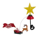 thumbnail of WellHome - Estrela de Natal LED para o topo da árvore com música e trenó giratório