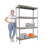 thumbnail of PROREGAL Schwerlastregal METAL BEAST FOUR | HxBxT 200x180x75cm | Fachlast 600kg | Verzinkt | Standregal Metallregal Lagerregal
