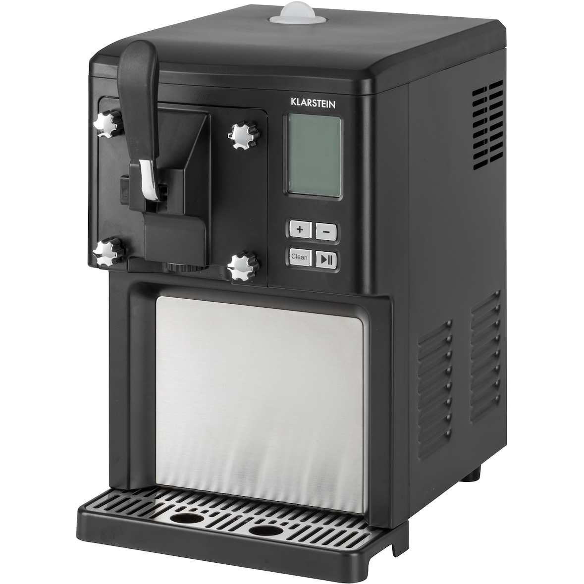Sweet Sundae Eiscrememaschine Kompressor 1,5l Edelstahl schwarzSchwarz