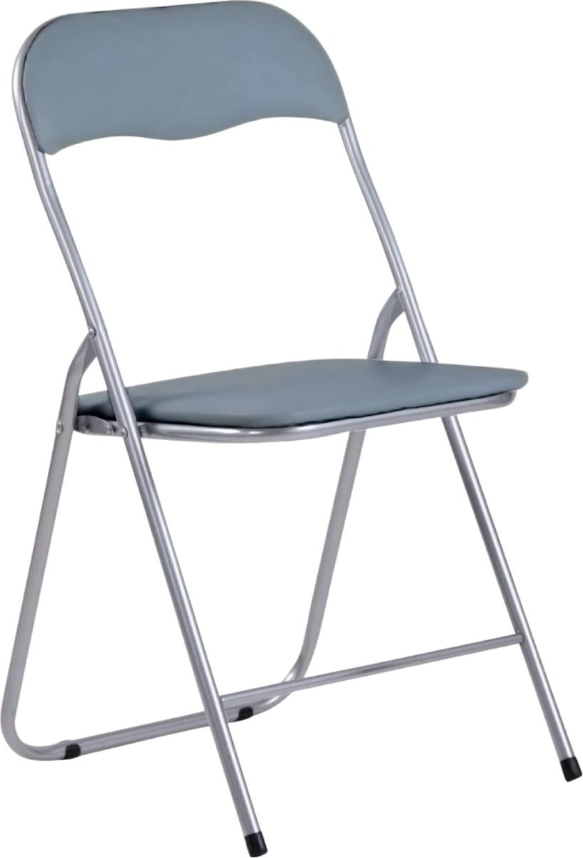 Sedia Pieghevole Imbottita Eleonor 44x46x79cm Grigio 7house