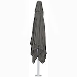 thumbnail of Gastronomie-Luxus-Sonnenschirm HWC-D20b, XXL-Schirm Marktschirm, 5x5m (Ø7,2m) Polyester/Alu 87kg ~ anthrazit