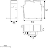 thumbnail of 24 Stk. Unex Drahthalteklammer lgr 40865-4