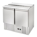 thumbnail of Saladette réfrigérée 2 portes avec plan de travail - 900 x 700 x 850 mm