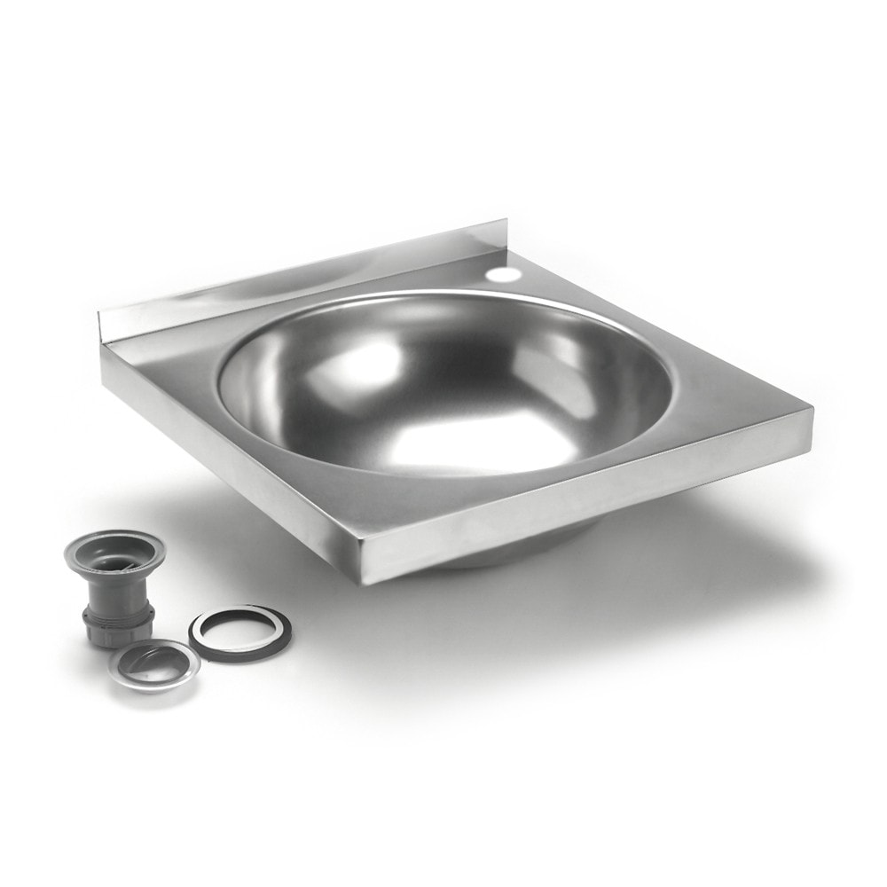 Lavamanos redondo de Acero Inoxidable industrial 405x405mm - LV-C