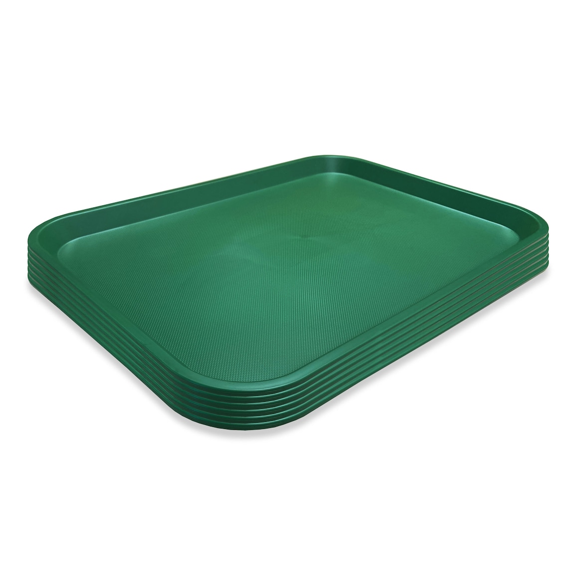 DENOX Grote Fast Food tray 53 x 37 cm. Kleur Groen (Partij van 6 stuks).