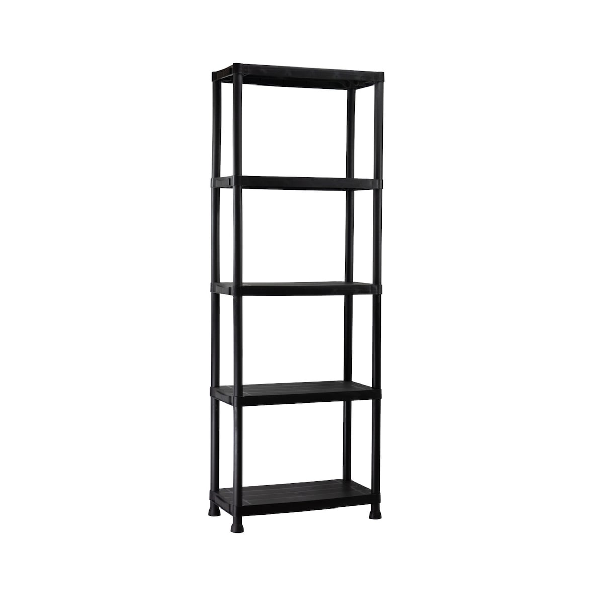 Estantería de Resina negra con 5 Baldas de 172x60x30cm 125Kg 7house