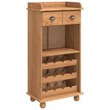 thumbnail of vidaXL Weinschrank ASKIM Honigwachs 57 x 37 x 114 cm