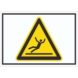 thumbnail of Vorsicht Rutschgefahr Symbol Schild A5 (148x210mm)