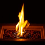 thumbnail of Corinth Gas-Feuerstelle 40.000BTU/13kW Abdeckung Edelstahlbrenner Schwarz