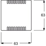 thumbnail of Busch-Jaeger Zentralscheibe alusi 6541-83 2CKA006599A2885