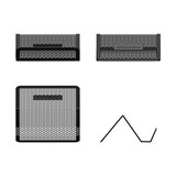 thumbnail of Visitenkartenhalter Metall 9,8x7x4,5cm Schwarz Kartenhalter Visitenkartenständer Aufbewahrung Büro Empfang Aufsteller Ablage für Visitenkarten Notizen