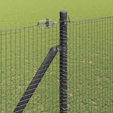 thumbnail of vidaXL Zaunpfosten Grau 25 x 1,6 m (16 x 16 mm Netz) Stahl und PVC
