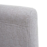 thumbnail of Sedia pranzo soggiorno Littau tessuto 43x56x90cm avorio beige piedi scuri