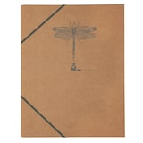 thumbnail of Clairefontaine 5x Flying Spirit, braune Sammelmappe mit Gummizug und 3 Klappen, 24x32cm, Motive sortiert - Braun 103514C