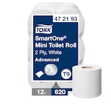 thumbnail of TORK SmartOne® |  Mini Papel Higiénico Blanco T9 (cod. 472193) - Caja 12 ud