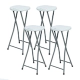 thumbnail of Pack 4 Sgabelli Alti Pieghevoli 30x76cm Bianco 7house