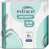 thumbnail of Carta igienica resistente, durevole e morbida 48 = 96 rotoli | Carta igienica compatta in 100% cellulosa vergine