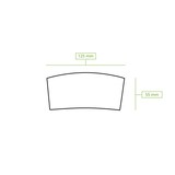 thumbnail of BIOZOYG 1000 Stück Hitzeschutzmanschetten für 300-500ml Bechergröße umweltfreundlich, Griffhüllen, Hitzeschutzmanschetten, Pappmanschetten aus Pappe