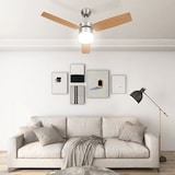 thumbnail of vidaXL Deckenventilator mit Licht und Fernbedienung 108 cm Hellbraun