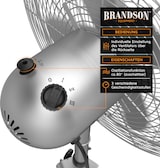 thumbnail of Brandson Standventilator 45 cm mit 3 Geschwindigkeiten, Ventilator mit Dreibein-Stativ, 60 Watt, oszillierend, Silber/Edelstahl
