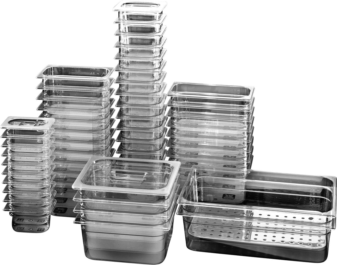 Chefgastro GN Behälter Polycarbonat 1/6GN-150mm BxTxH 176x162x150mm (1 Stück)