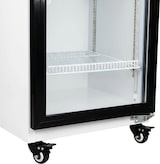 thumbnail of Romux® Glastürkühlschrank MA 100 Liter 1 Tür Belüftet | Professioneller Getränkekühlschrank mit Glastür & LED