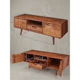 thumbnail of Massives Lowboard im Landhausstil, Fernsehkonsole mit Stauraum, Handgefertigt. 135x45x51 cm | Kadima Design