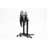 thumbnail of METRO PROFESSIONAL Gastro klaptafel Massini, aluminium, Ø 60 x 74 cm, HPL tafelblad, steenlook, steengrijs