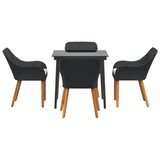 thumbnail of vidaXL 5-teilige Garten Essgruppe Schwarz Poly Rattan