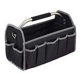 thumbnail of Relaxdays Werkzeugtasche, leer, Schultergurt & Tragegriff, offene Tragetasche für Werkzeug, HBT 30 x 42 x 23 cm, schwarz