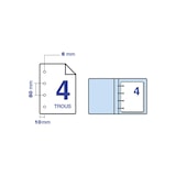 thumbnail of Ramette de 500 Feuilles Papier Perforé 80g A4 210x297 mm Certifié PEFC  Blanc