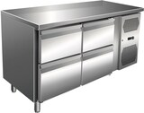 thumbnail of Gastro Edelstahl Kühltisch Kühltheke 4 Schubladen 115 L -2/+8°C Umluftkühlung