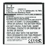 thumbnail of AccuCell Akku passend für Huawei Ascend, Phoenix, HB5N1, HB5N1H 1800mAh