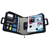 thumbnail of WEDO 58601 Ordnertasche Polyester A4 schwarz, mit Reißverschluss versenkbare Griffe und zwei A4-Außenfächer