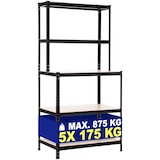 thumbnail of Steckregal inkl. Werkbank 2+3 schwarz